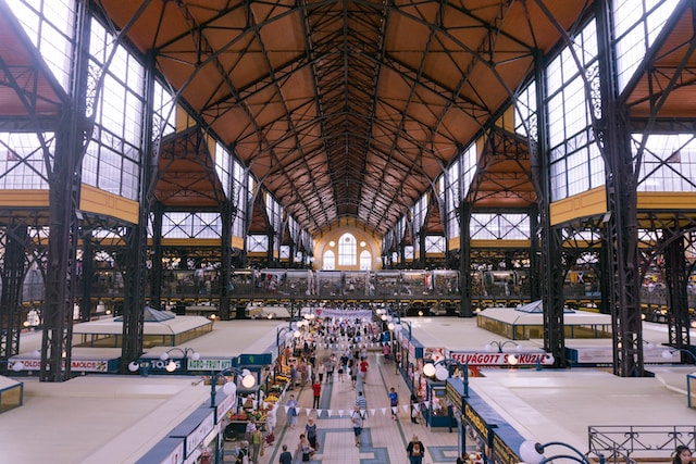 picture from market in Budapest